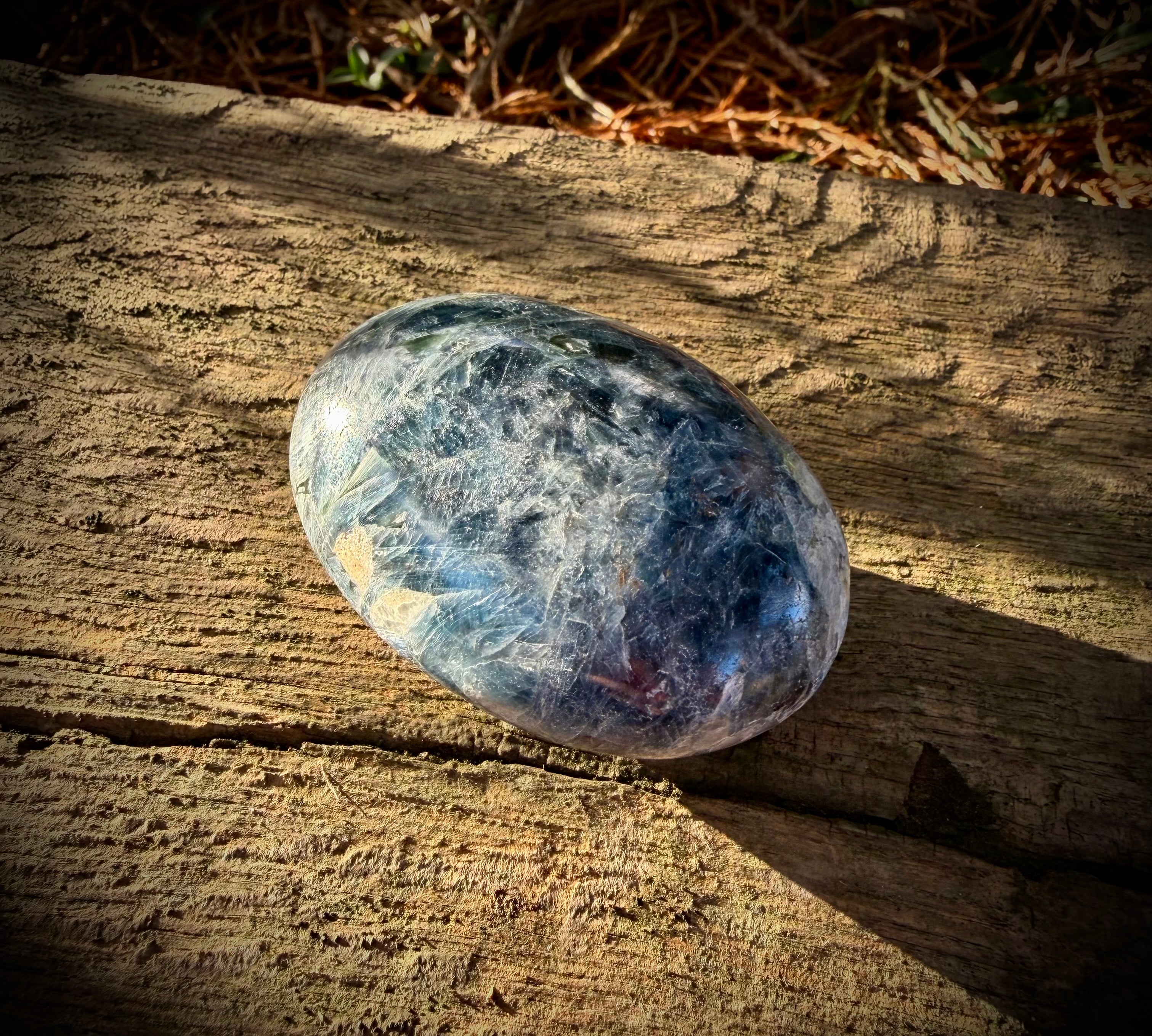 Blue Kyanite Palm Stones