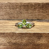 Peridot Sterling Silver Ring - Size 6 / L