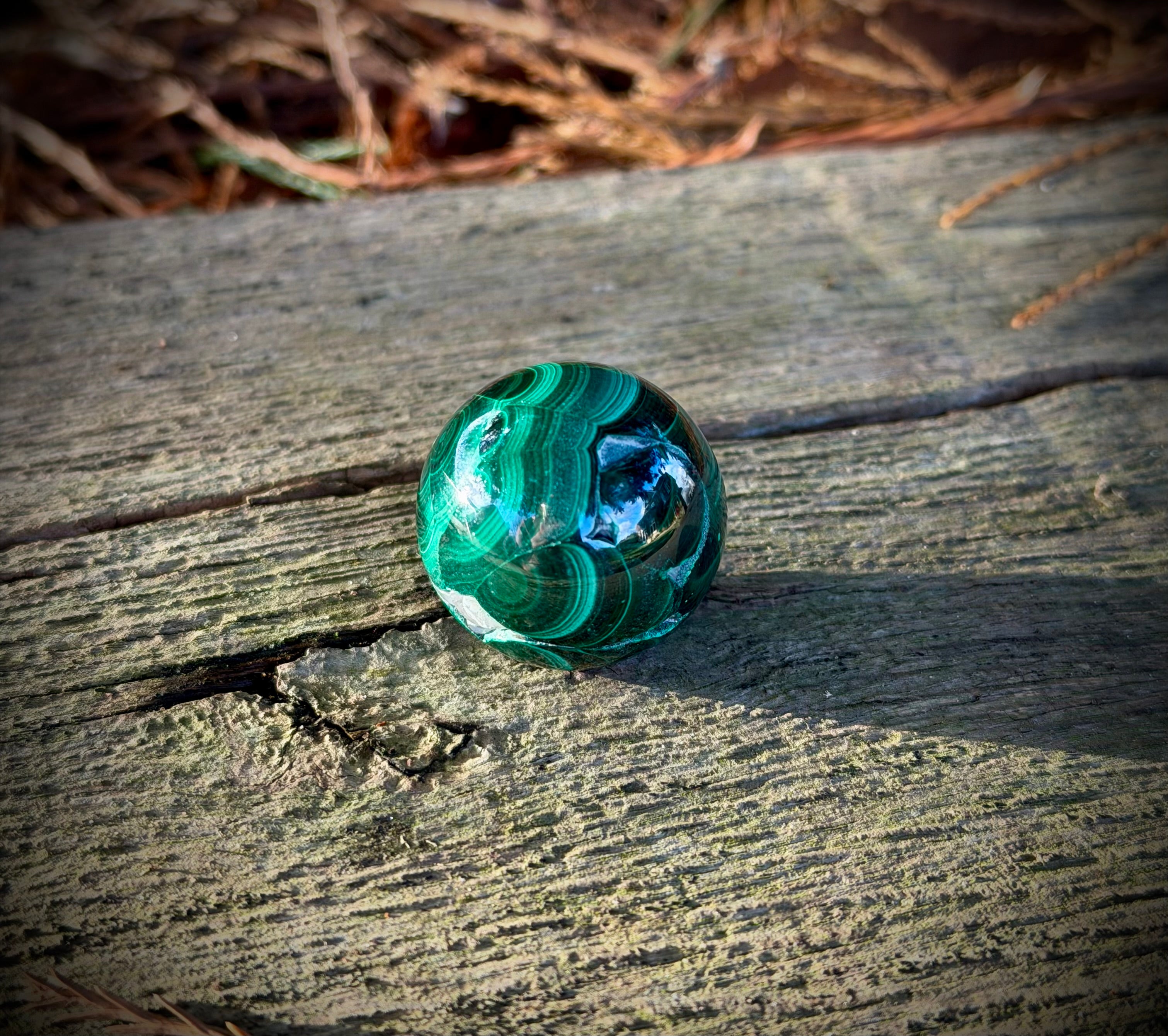 Mini Malachite Spheres