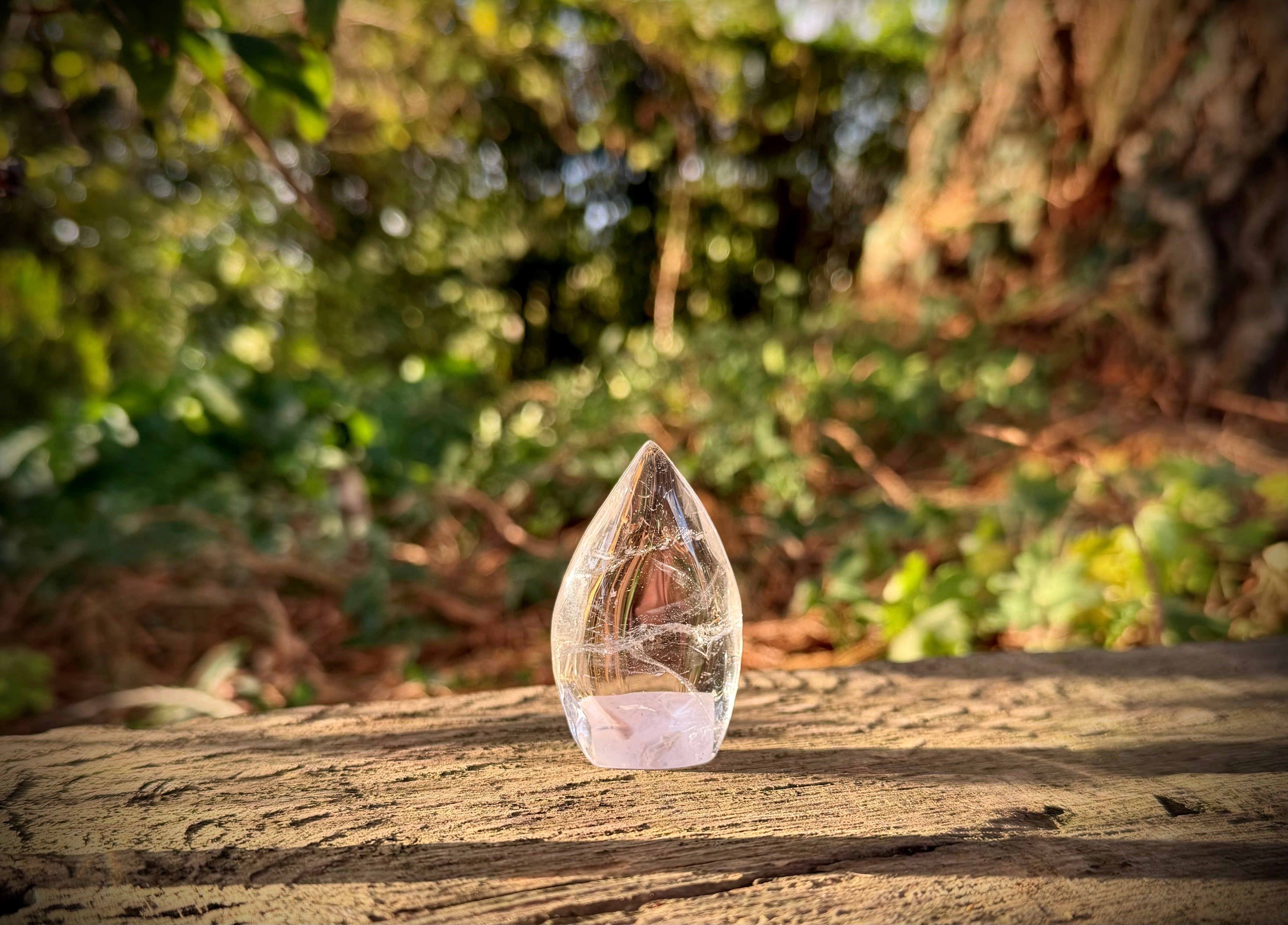 Clear Quartz Flames