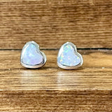 Opal Sterling Silver Earrings