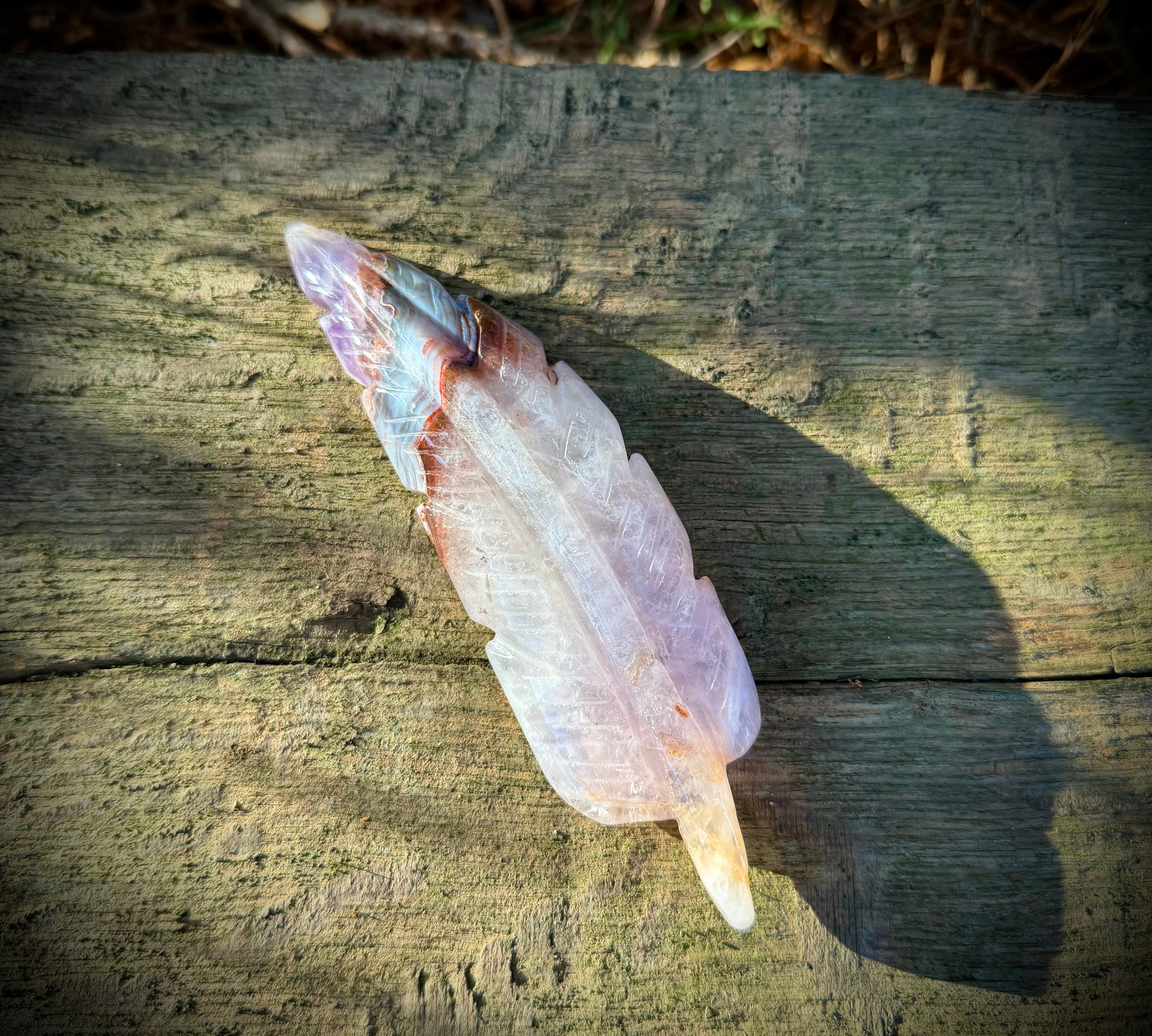 Amethyst Agate Feathers