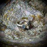 Raw Aquamarine Ring - Sterling Silver