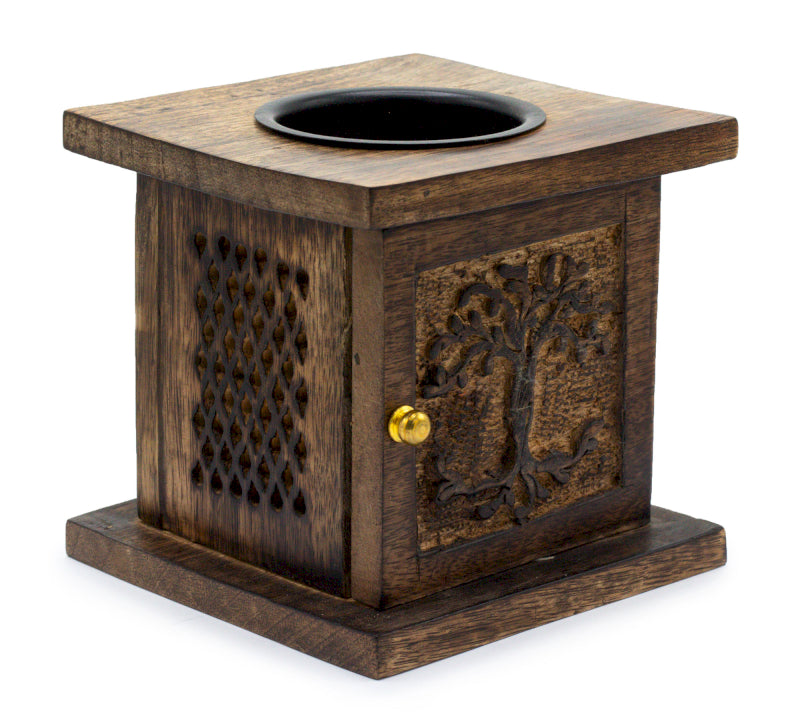 Large Oil Burner - Mango Wood